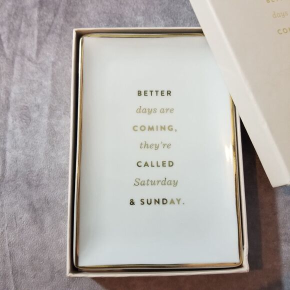 Fringe Decorative Glass Tray - Picture 1 of 3